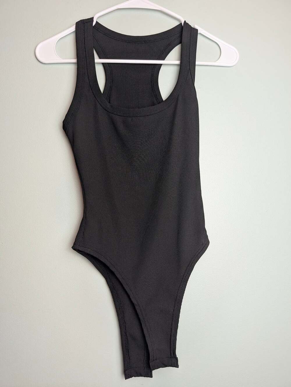 ​Capsulewardrobe Streetwear Wild Fable Black Ribbed Bodysuit
